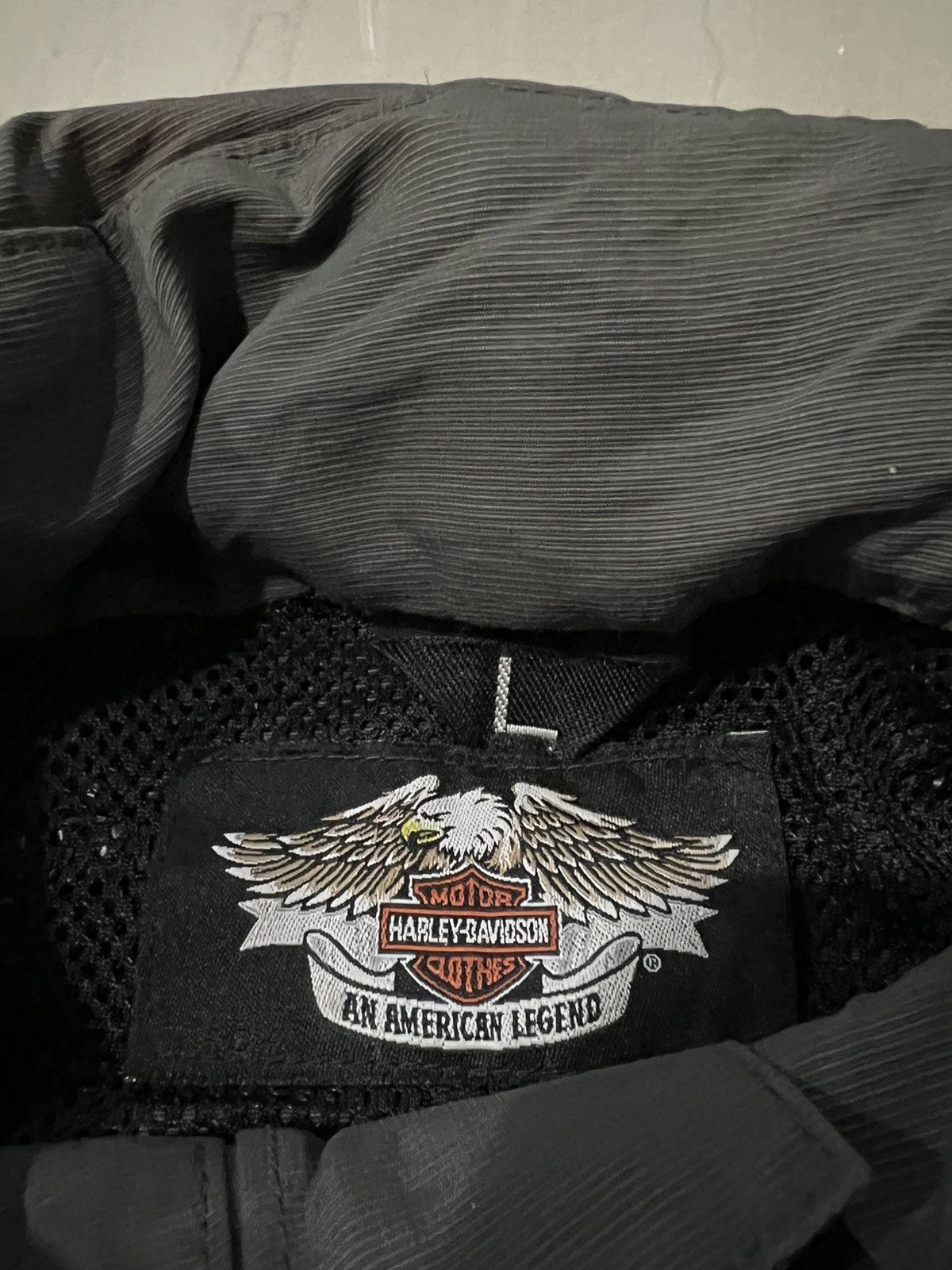 Harley Davidson VERY RARE VINTAGE JACKET WATERPROOF HARLEY DAVIDSON BIG LOGO Size US L / EU 52-54 / 3 - 4 Thumbnail