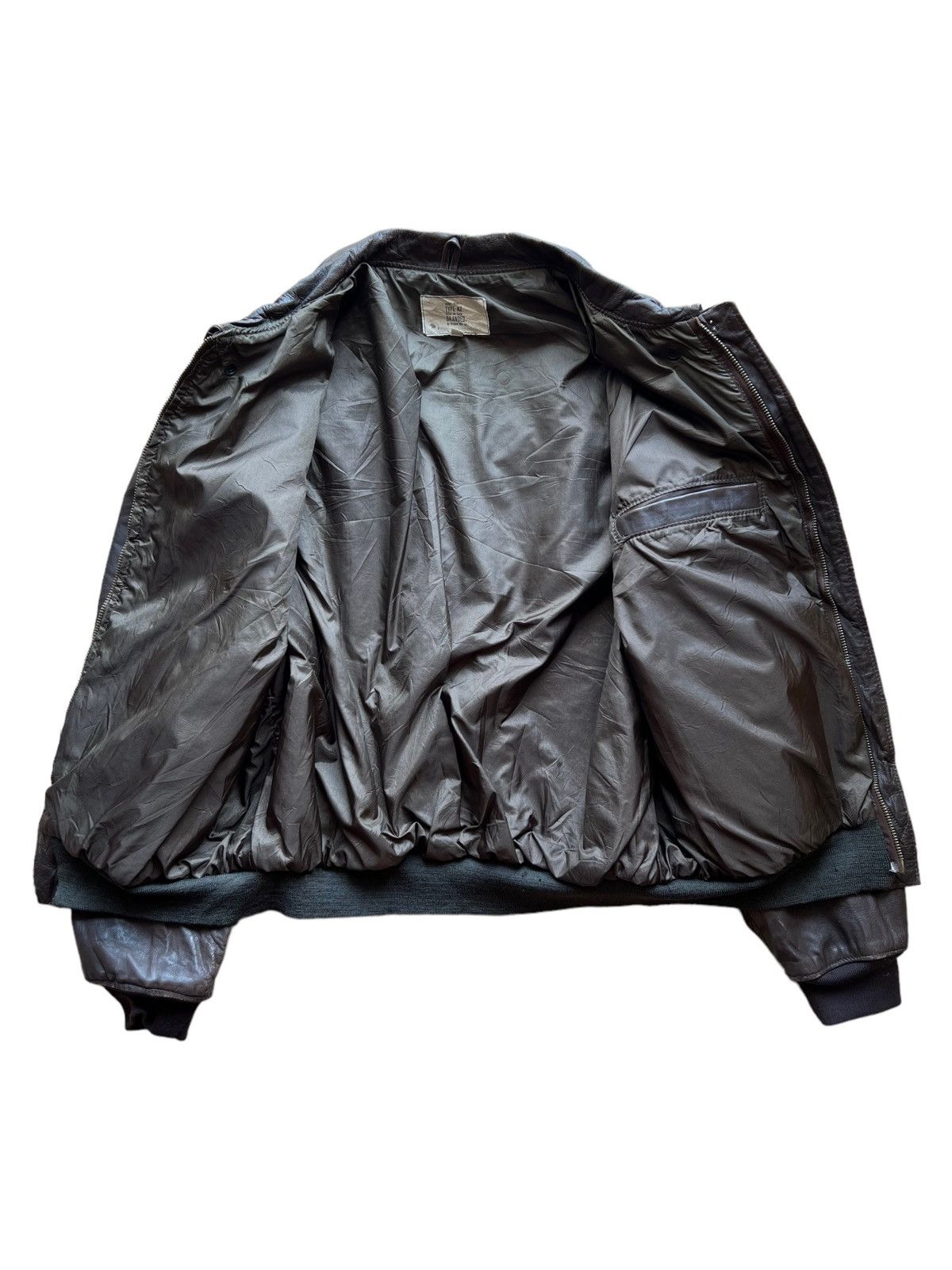 Vintage VERY RARE VINTAGE LEATHER JACKET A2 GENUINE HORSEHIDE Size US L / EU 52-54 / 3 - 3 Thumbnail