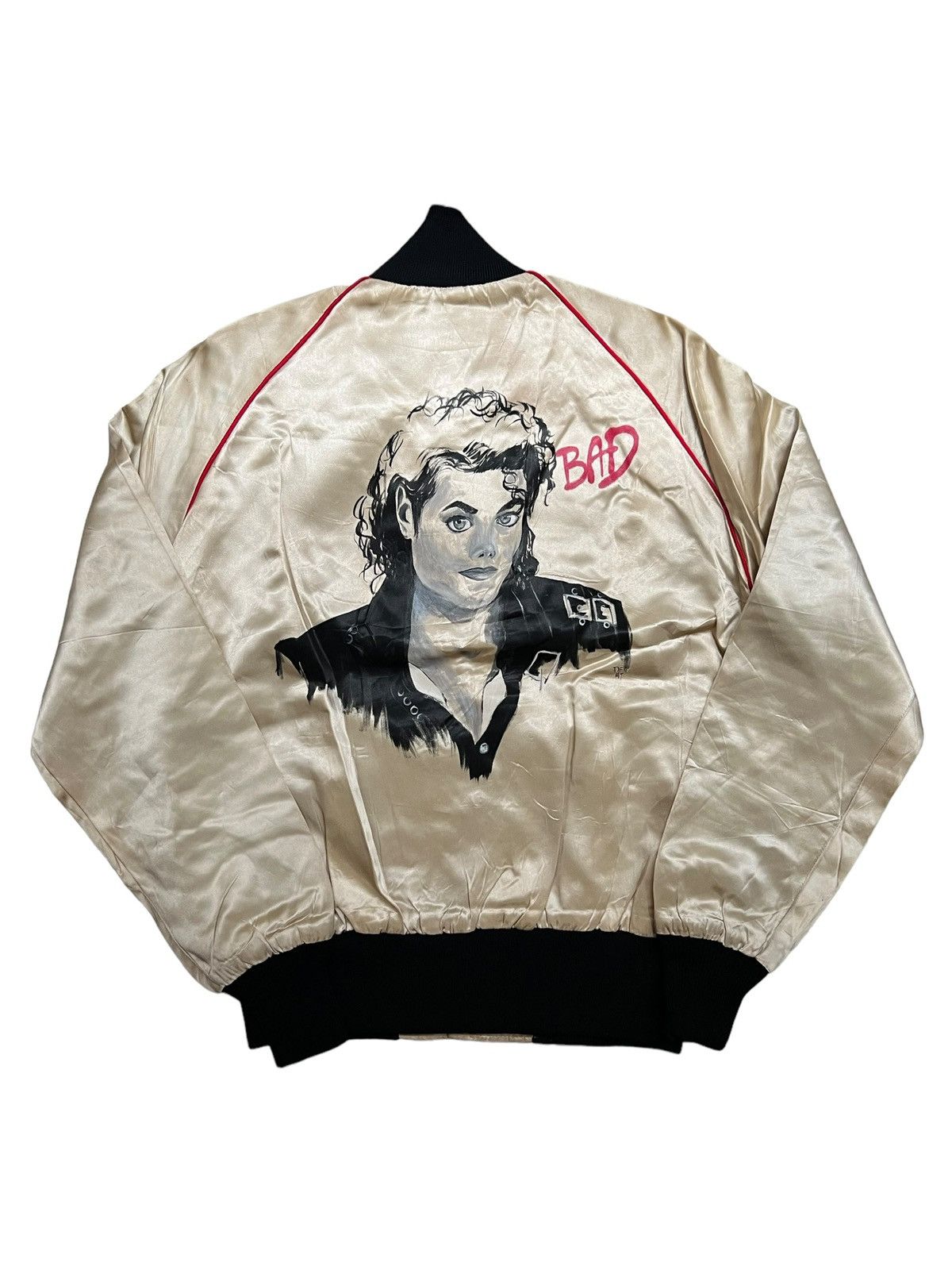 VERY RARE VINTAGE JACKET MICHAEL JACKSON HAND PAINTED