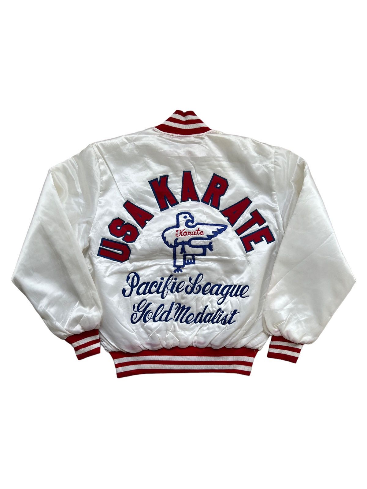 Vintage VERY RARE VINTAGE JACKET VARSITY USA KARATE HOLD MEDALIST Size US L / EU 52-54 / 3 - 1 Thumbnail