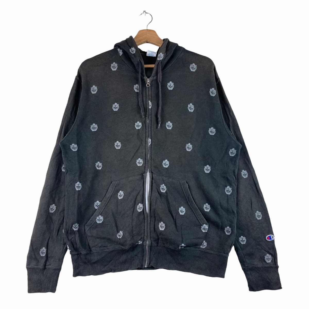 Champion × DressCamp Dress Camp x Champion full zipper hoodie
