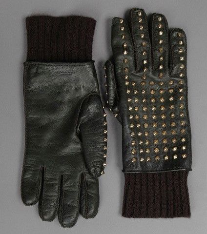 Burberry cheap studded gloves