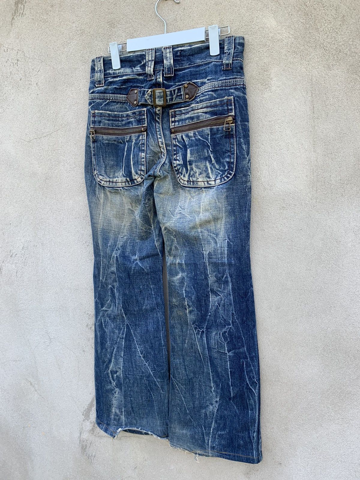 Japanese Brand Japanese Brand Pure Paradise Dirty Flare Denim Pants Size US 28 / EU 44 - 9 Thumbnail