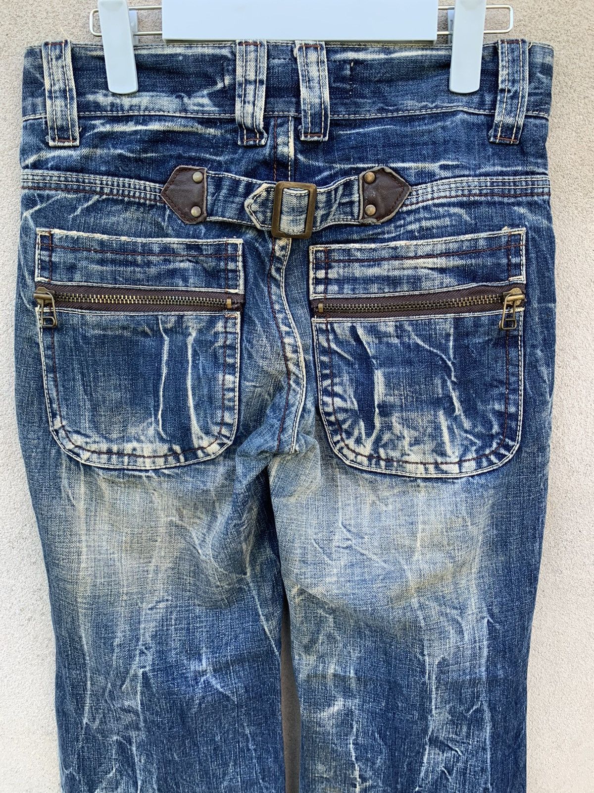 Japanese Brand Japanese Brand Pure Paradise Dirty Flare Denim Pants Size US 28 / EU 44 - 14 Thumbnail