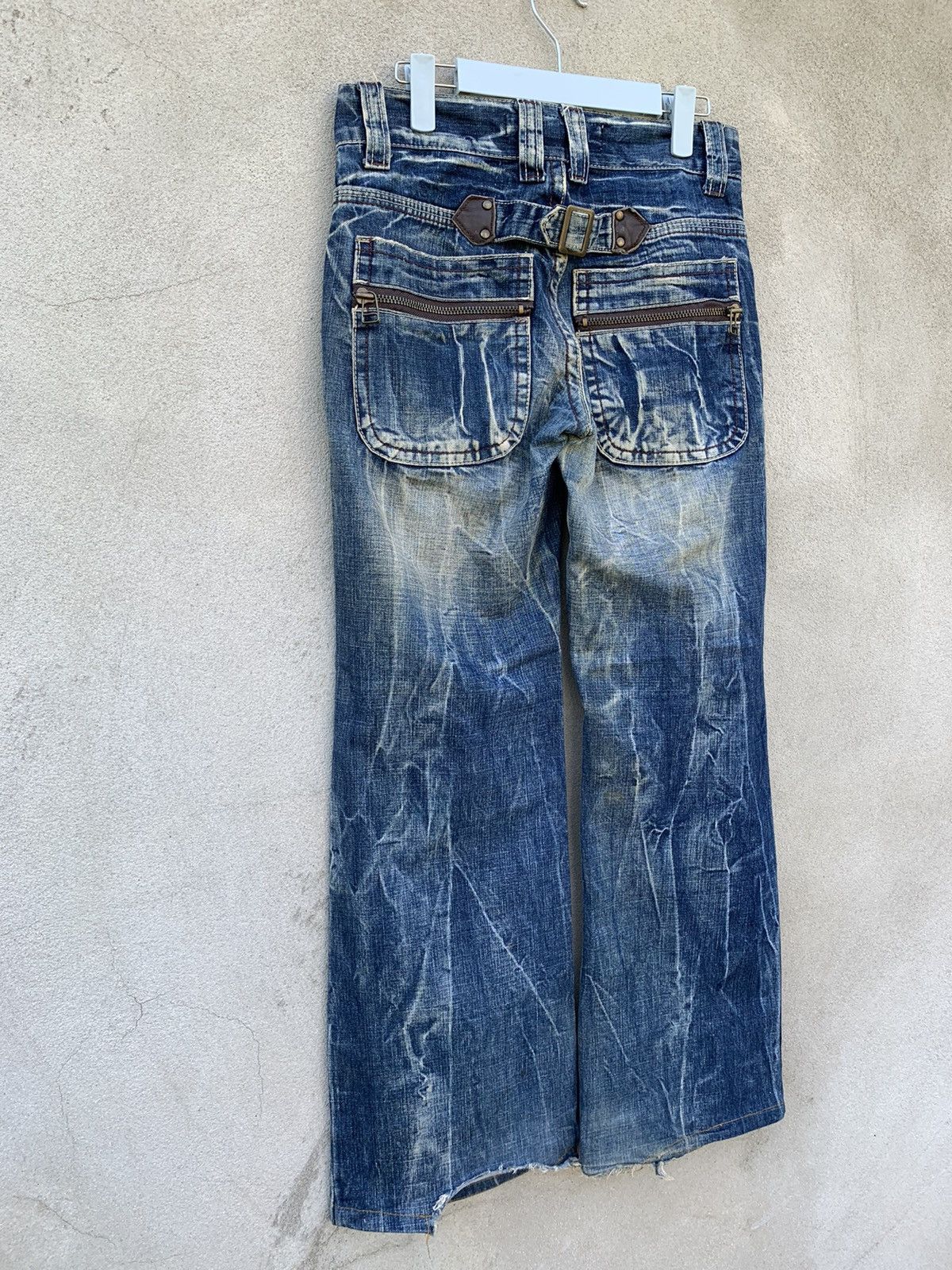 Japanese Brand Japanese Brand Pure Paradise Dirty Flare Denim Pants Size US 28 / EU 44 - 8 Thumbnail