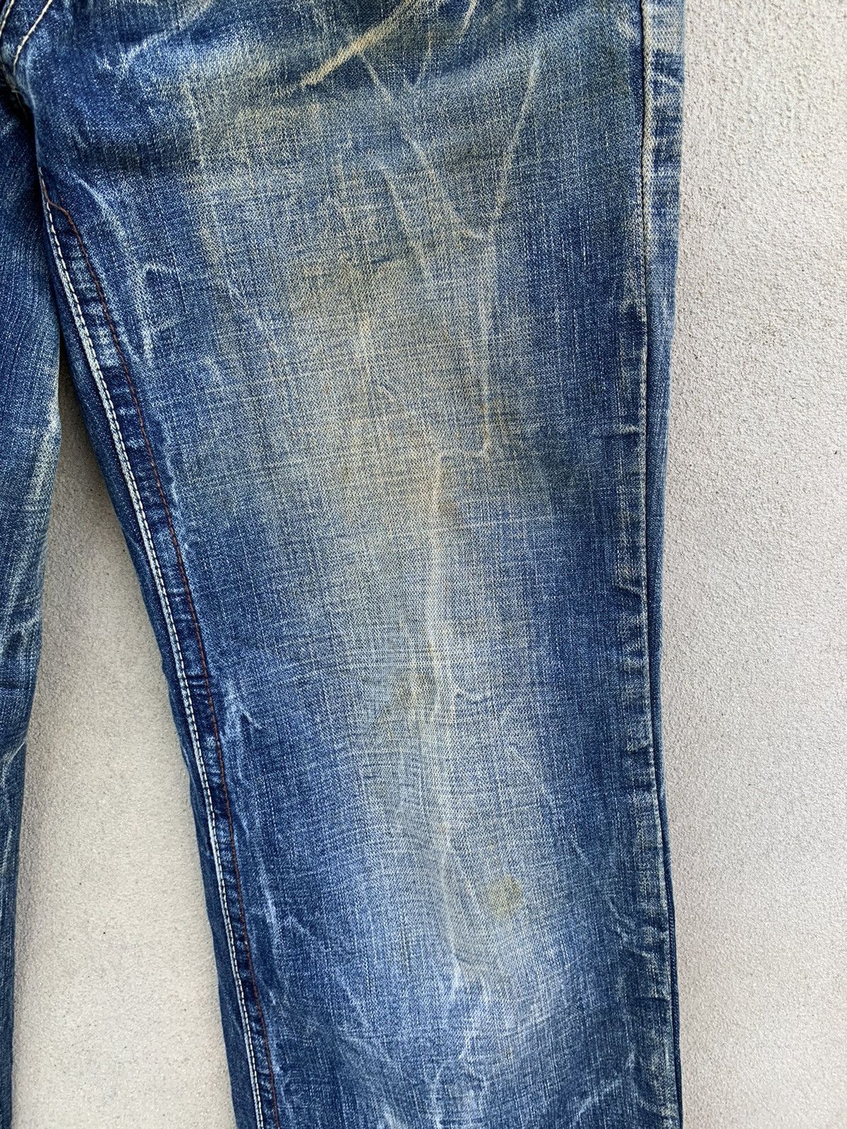 Japanese Brand Japanese Brand Pure Paradise Dirty Flare Denim Pants Size US 28 / EU 44 - 21 Thumbnail