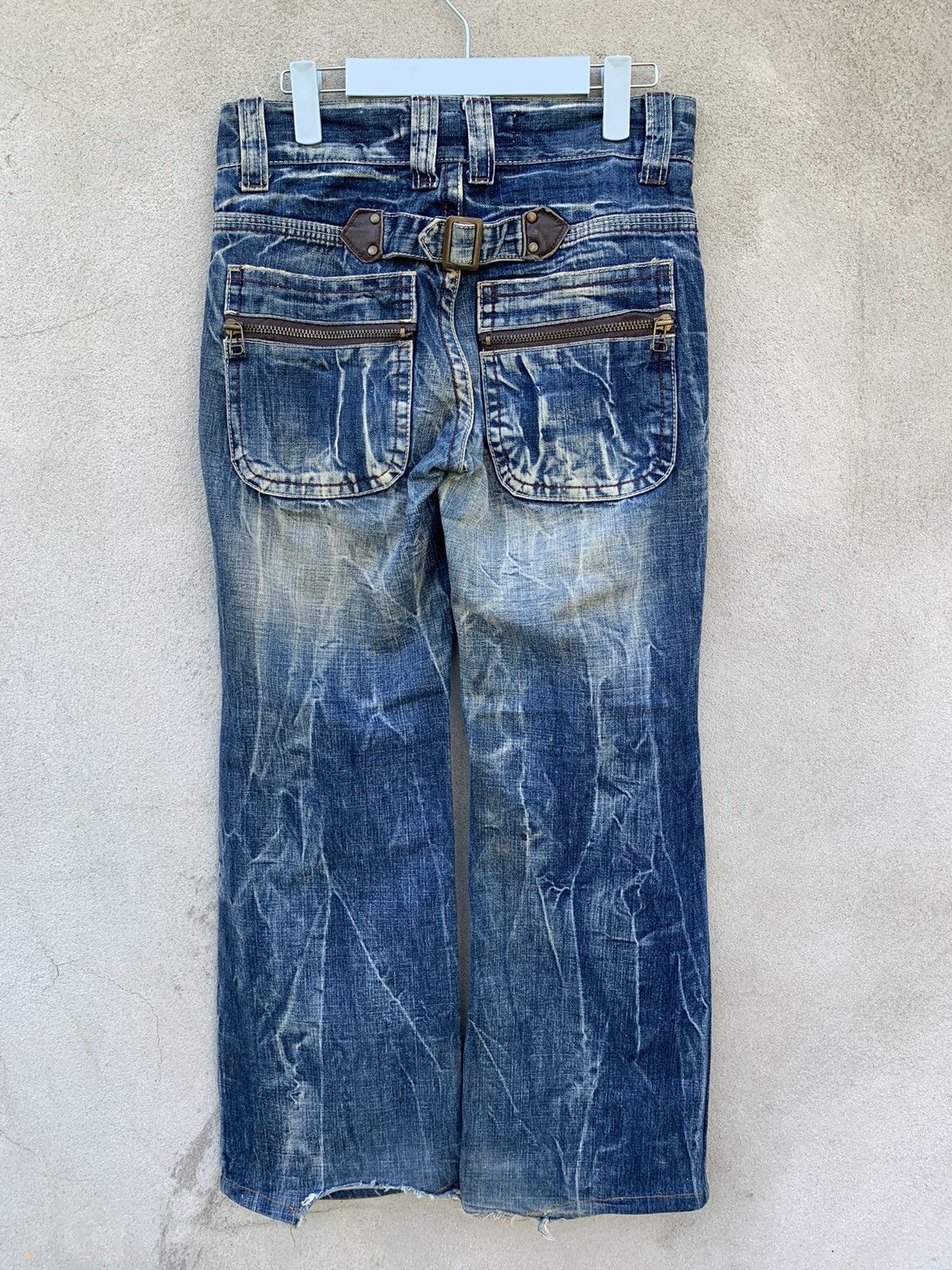 Japanese Brand Japanese Brand Pure Paradise Dirty Flare Denim Pants Size US 28 / EU 44 - 7 Thumbnail