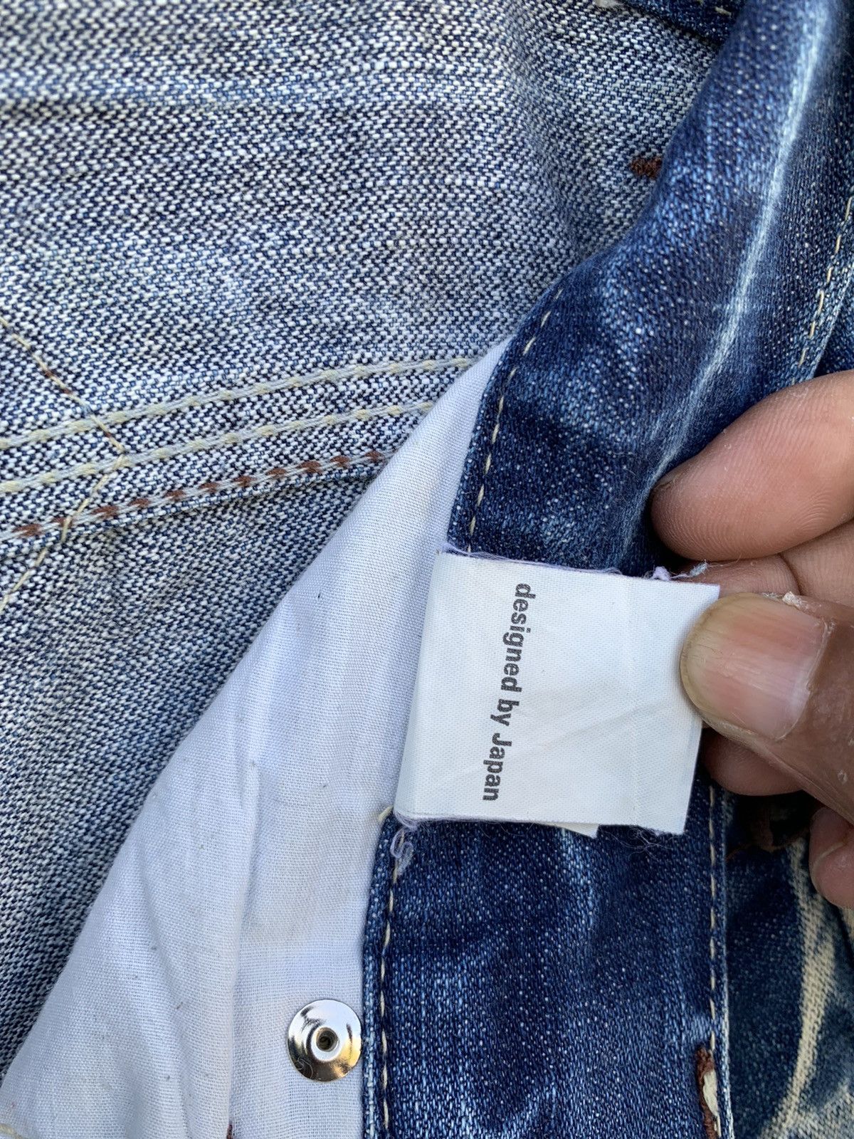 Japanese Brand Japanese Brand Pure Paradise Dirty Flare Denim Pants Size US 28 / EU 44 - 25 Thumbnail