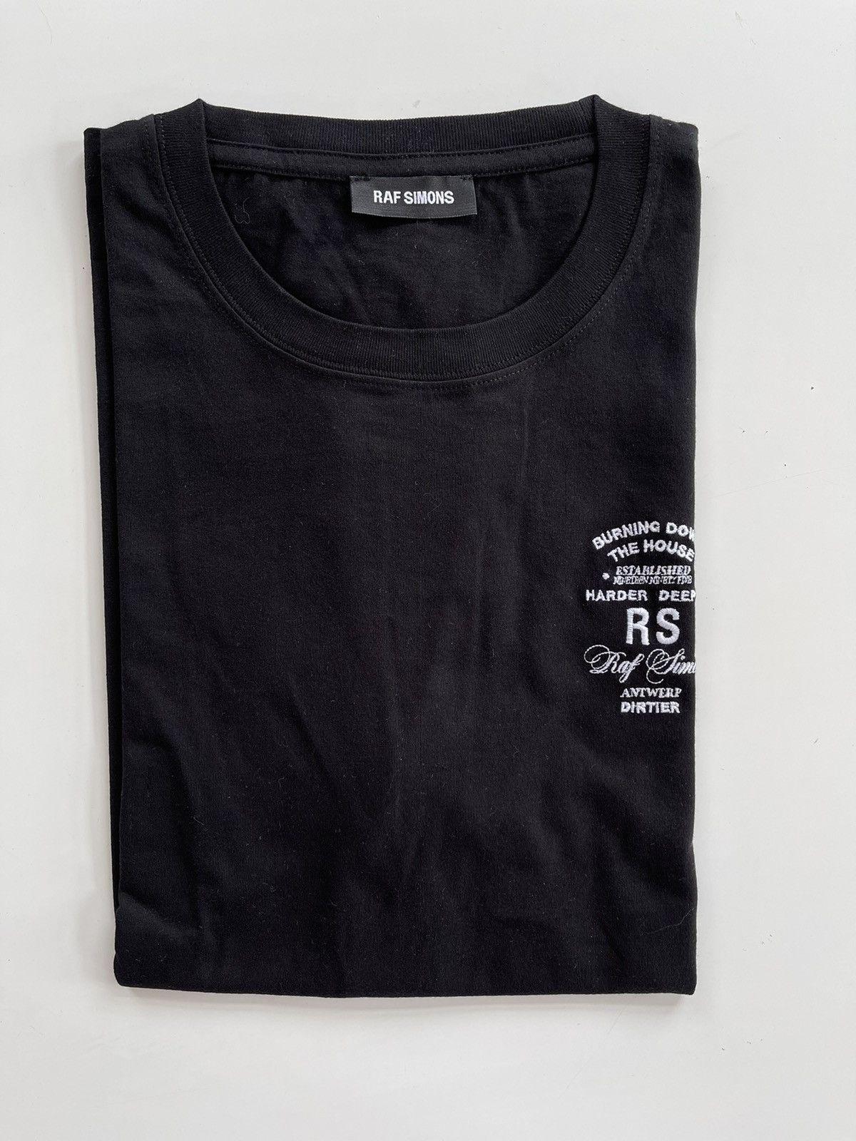 Raf Simons Raf Simons Burning Down The House Embroidered t-shirt Size US M / EU 48-50 / 2 - 4 Thumbnail