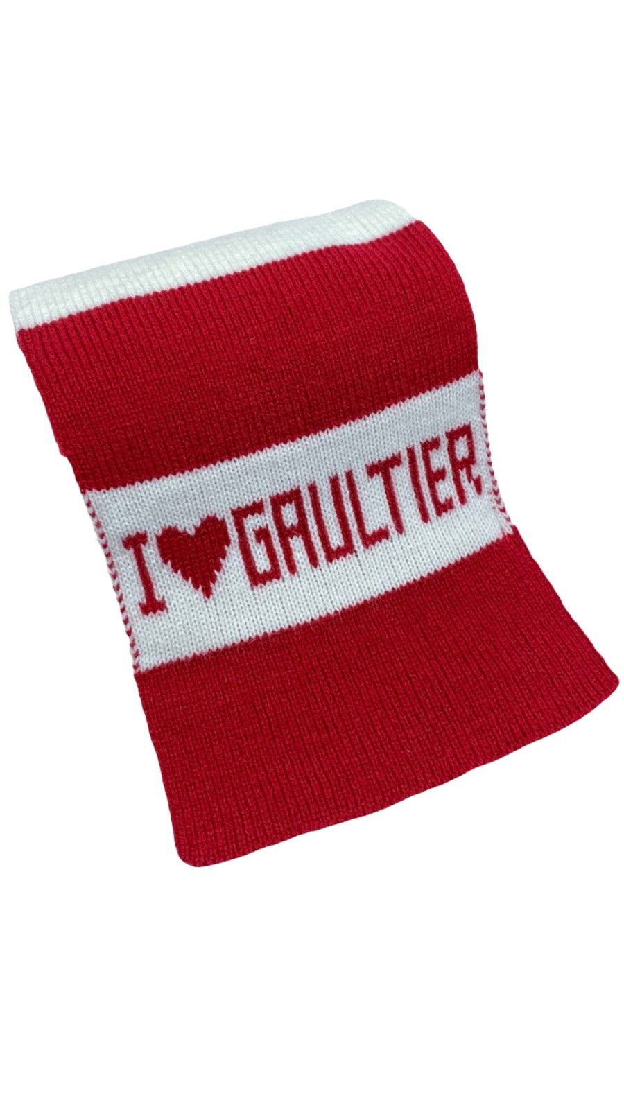 Jean Paul Gaultier LASTDROP🔥#3 Jean Paul Gaultier "I❤️Gaultier" striped Scarf Size ONE SIZE - 1 Thumbnail