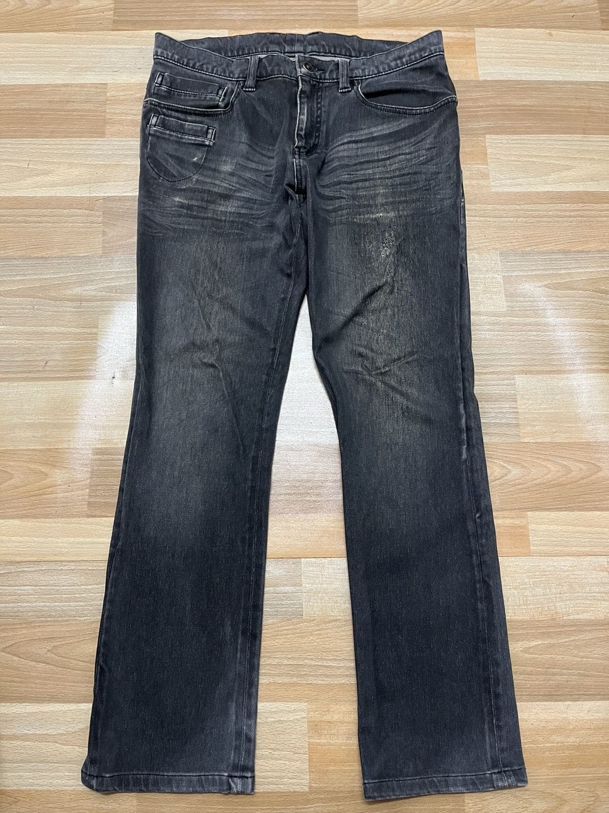 Comme Ca Men Super Black Japanase Brand Pocket Design