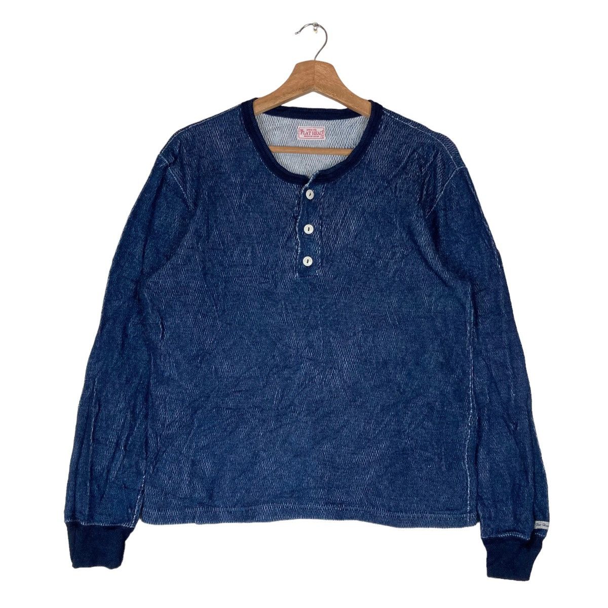 The Flat Head Vintage Flat Head Pullover Jumper Tshirt Size US S / EU 44-46 / 1 - 1 Thumbnail