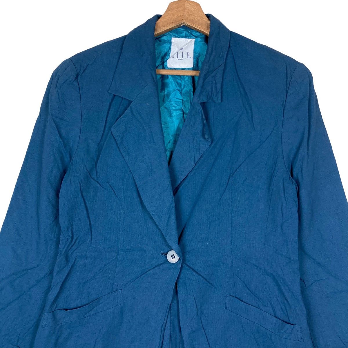 Vintage Vintage Elle Paris Flat Button Coat Jacket Size US S / EU 44-46 / 1 - 2 Thumbnail