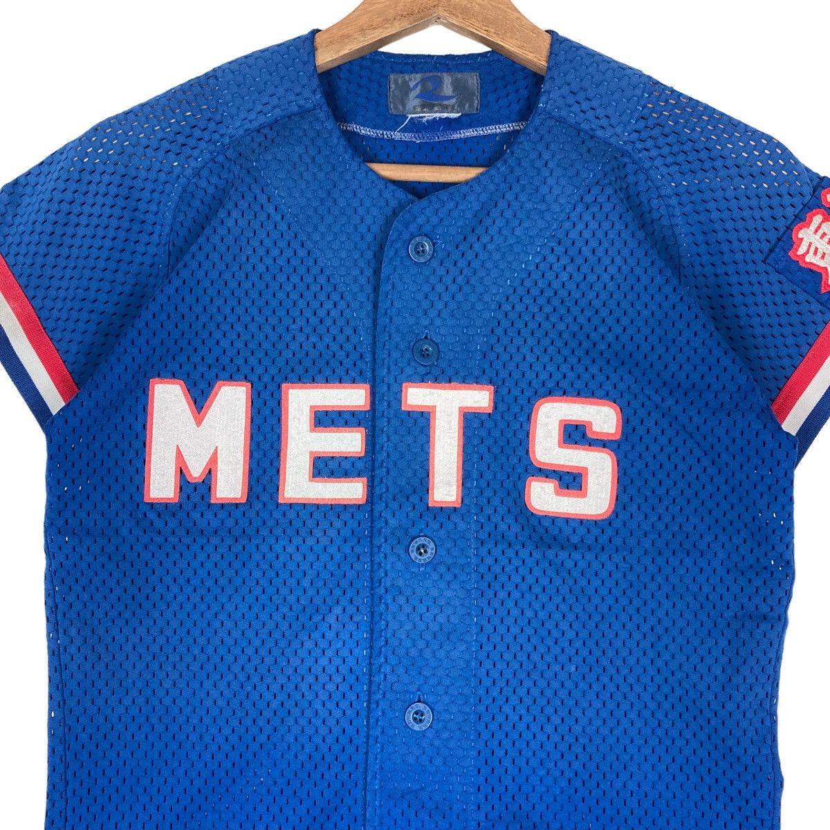Vintage Vintage Reward Mets Kids Button Up Shirt Size US S / EU 44-46 / 1 - 2 Thumbnail