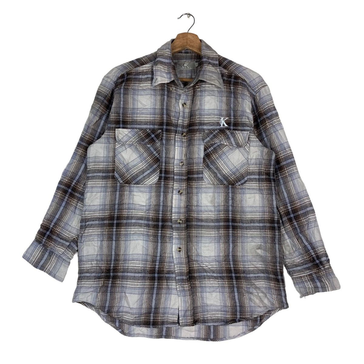 Calvin Klein Vintage Calvin Klein Button Up Shirt Size US M / EU 48-50 / 2 - 1 Thumbnail