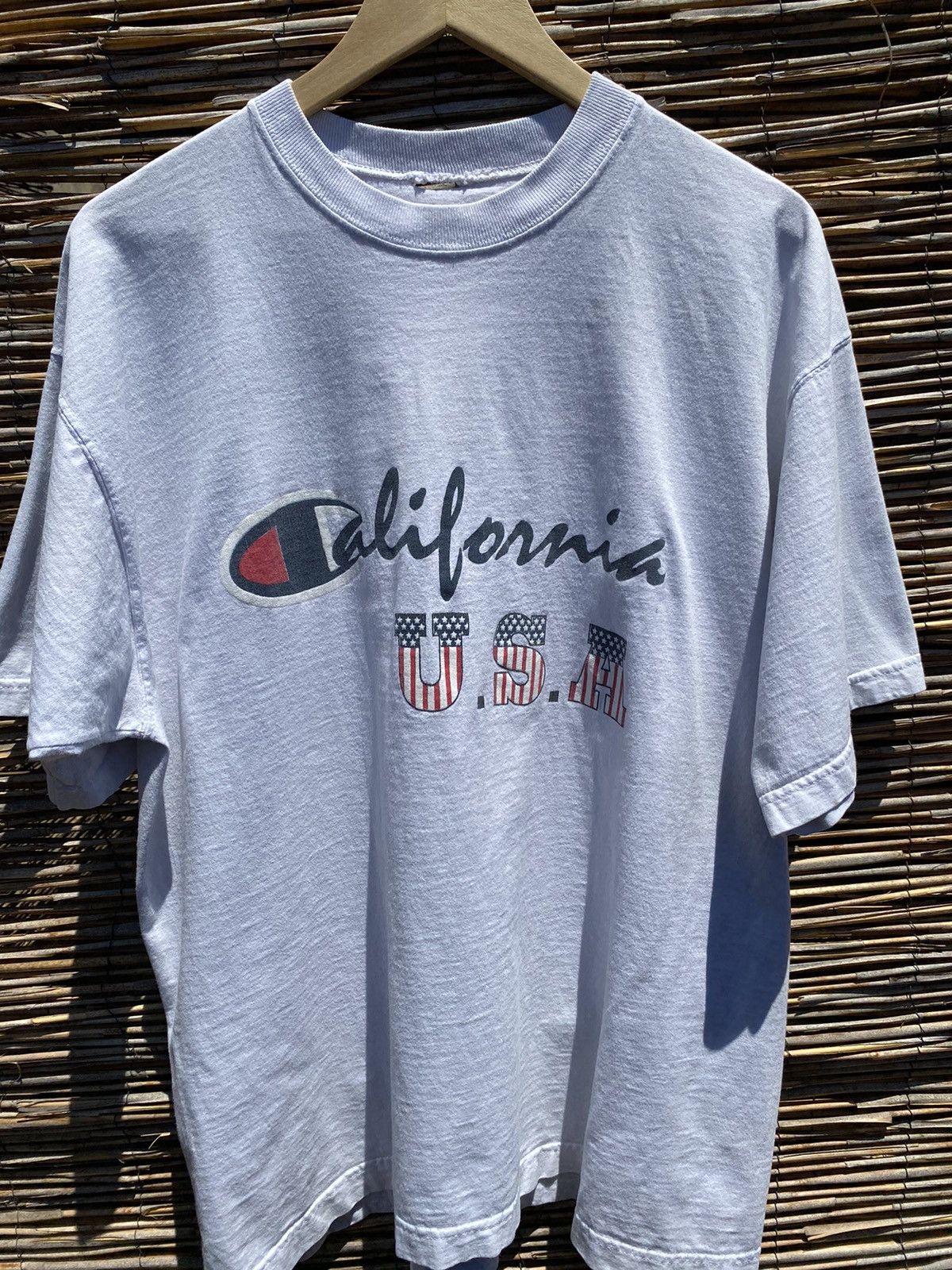 Champion × Vintage Vintage Champion California T-shirt Size US XL / EU 56 / 4 - 1 Thumbnail