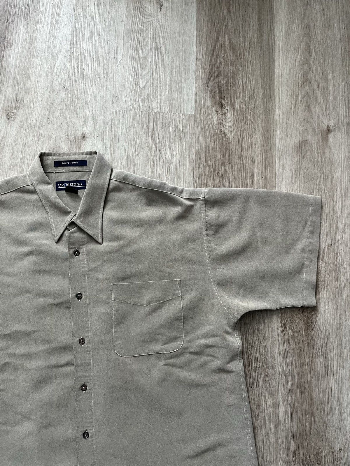 Vintage Beige Bowling Shirt Size US XL / EU 56 / 4 - 3 Thumbnail