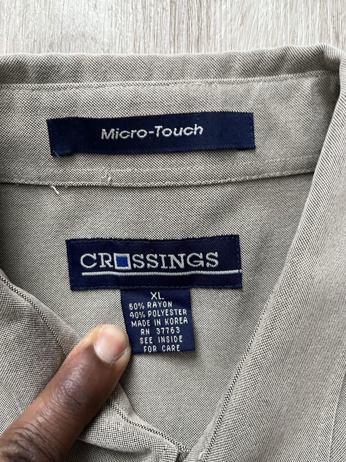 Vintage Beige Bowling Shirt Size US XL / EU 56 / 4 - 2 Thumbnail