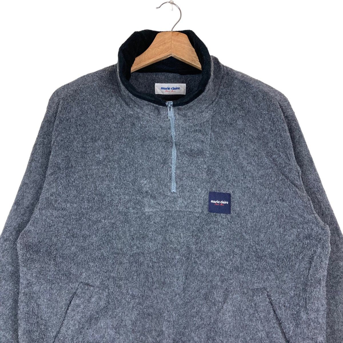 Vintage Vintage Marie Claire Quarter Zip Small Patched Logo Pullover Size US M / EU 48-50 / 2 - 2 Thumbnail