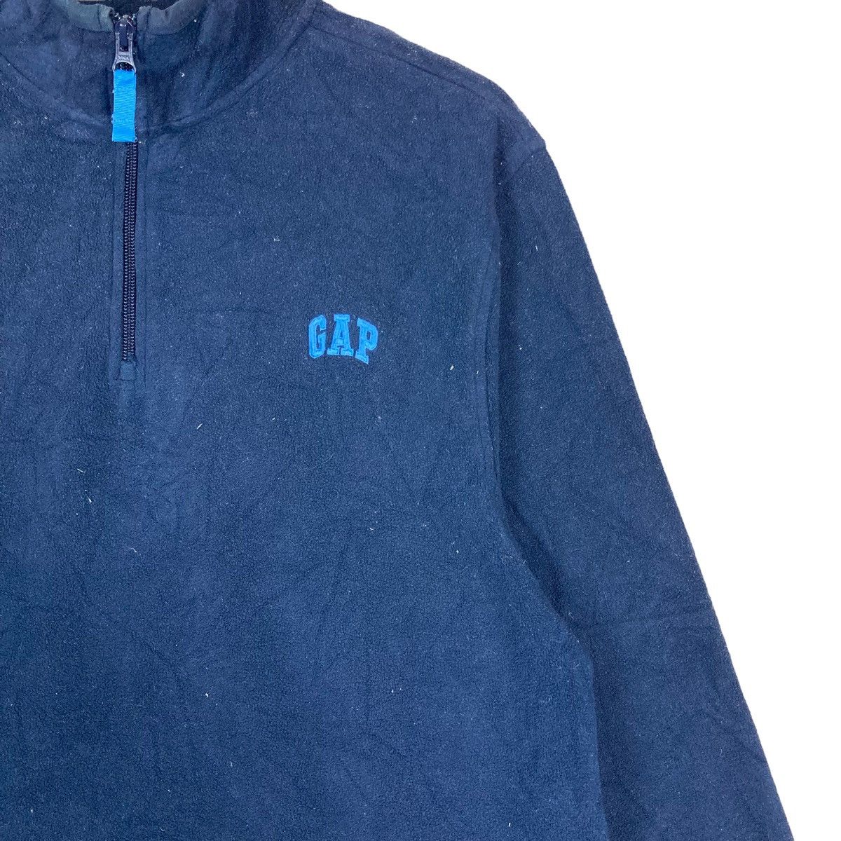 Gap Vintage GAP Small Logo Quarter Zip Pullover Jumper Sherpa Size US M / EU 48-50 / 2 - 3 Thumbnail