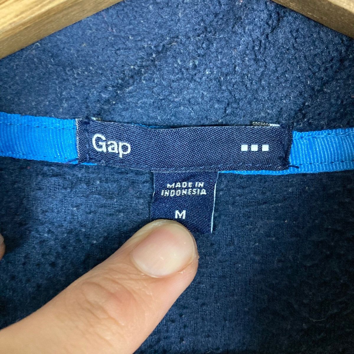 Gap Vintage GAP Small Logo Quarter Zip Pullover Jumper Sherpa Size US M / EU 48-50 / 2 - 6 Thumbnail
