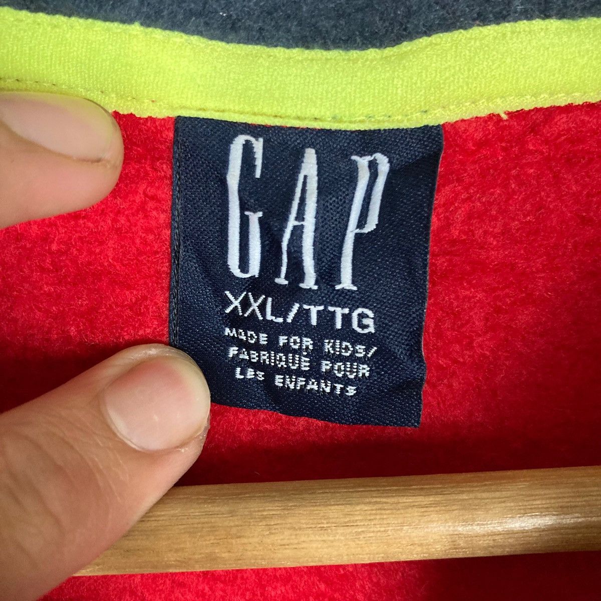 Gap Vintage GAP Quarter Zip Pullover Jumper Sherpa Size US XXL / EU 58 / 5 - 7 Thumbnail