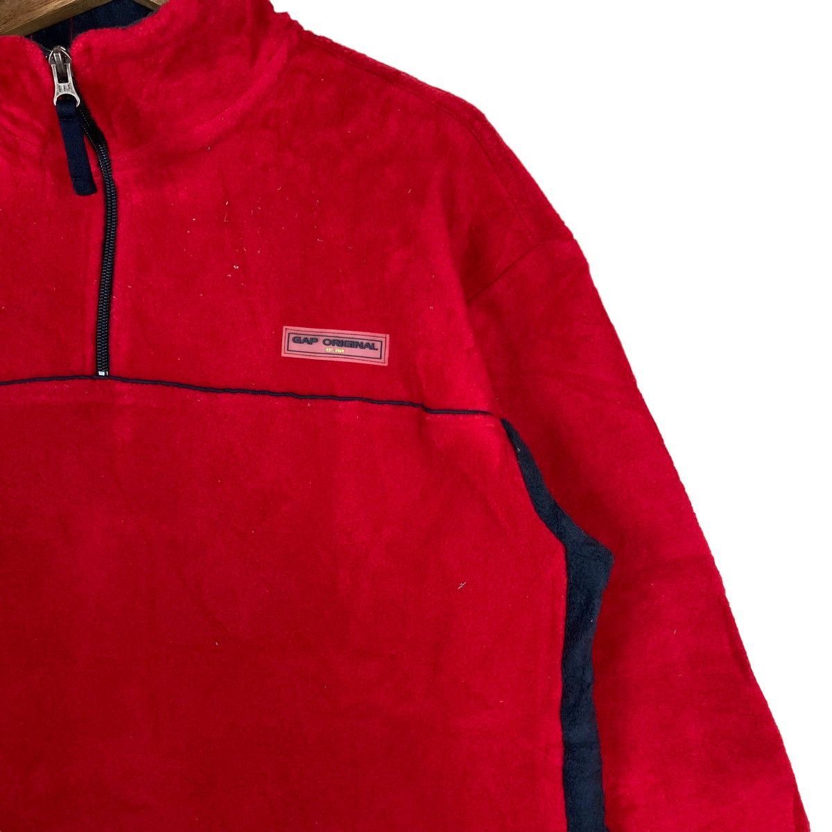 Gap Vintage GAP Quarter Zip Pullover Jumper Sherpa Size US XXL / EU 58 / 5 - 3 Thumbnail