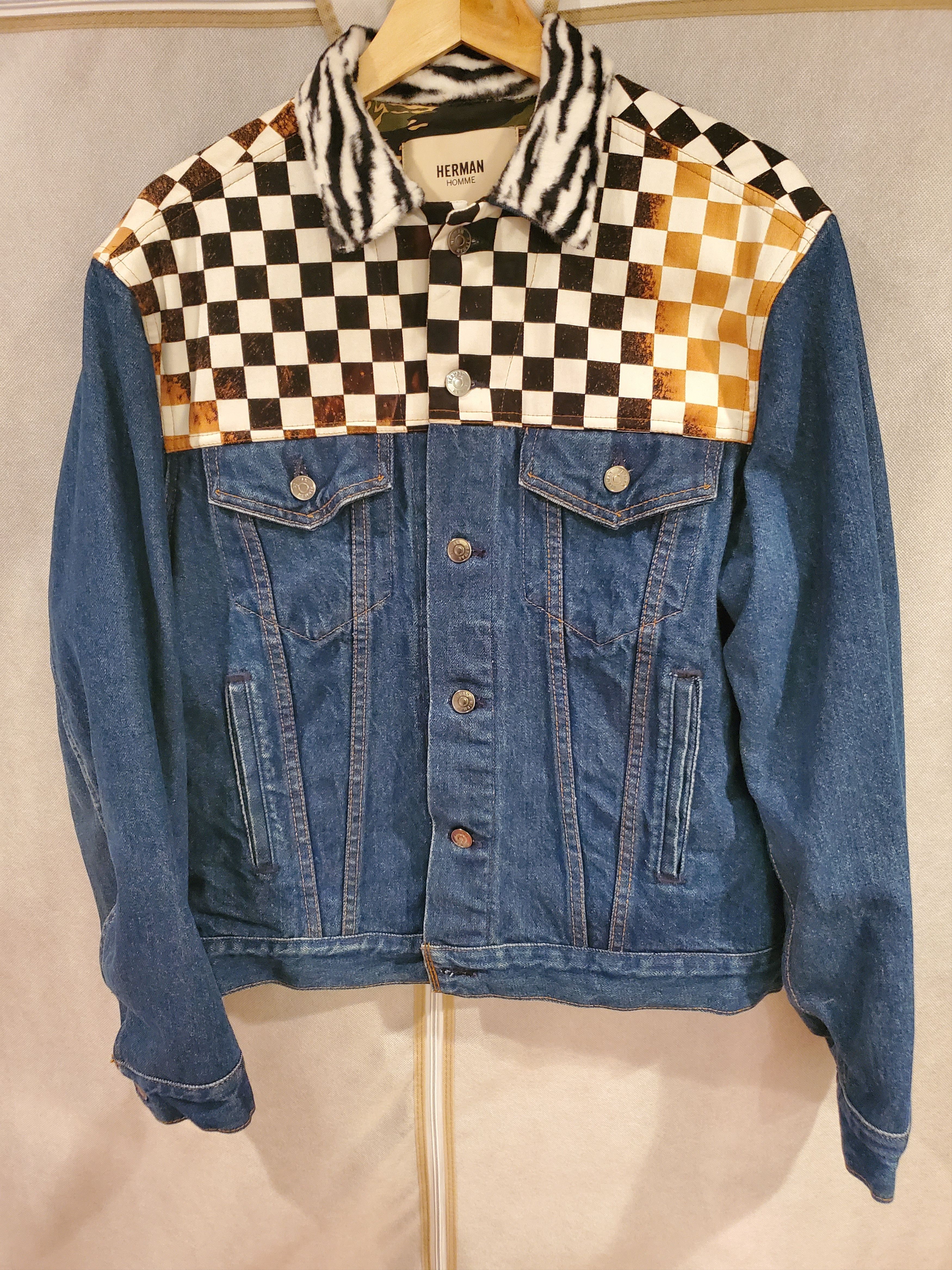 Herman Market Embroidery & Patchwork Denim Jacket Size US M / EU 48-50 / 2 - 3 Thumbnail