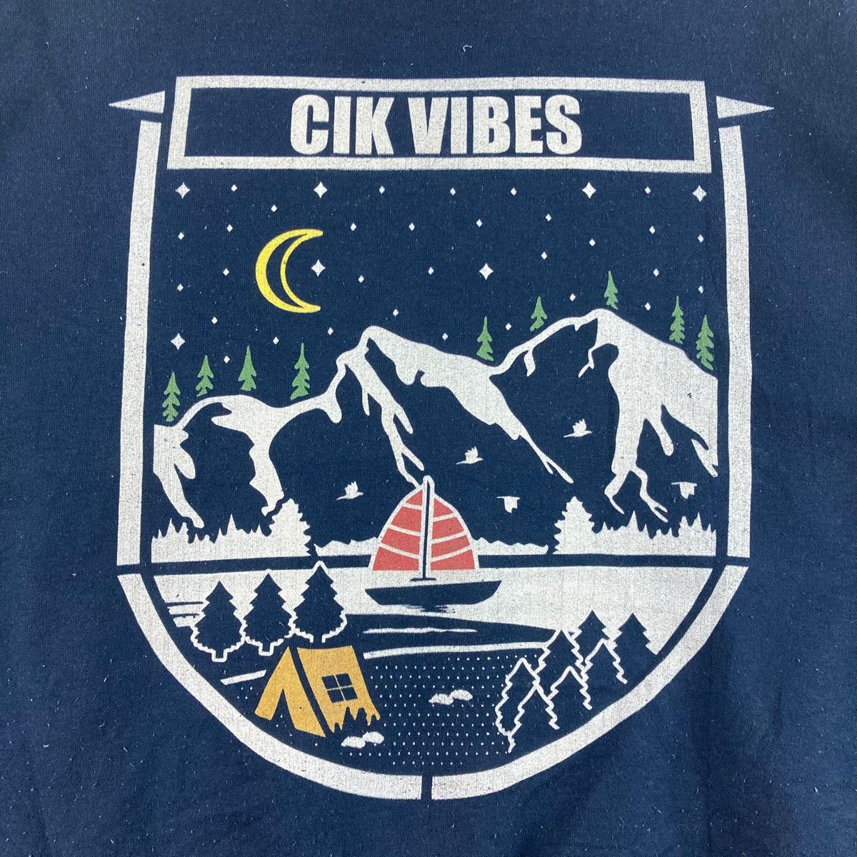 Vintage Vintage SWEATSHIRT CIK VIBES pullover jumper Size US M / EU 48-50 / 2 - 3 Thumbnail