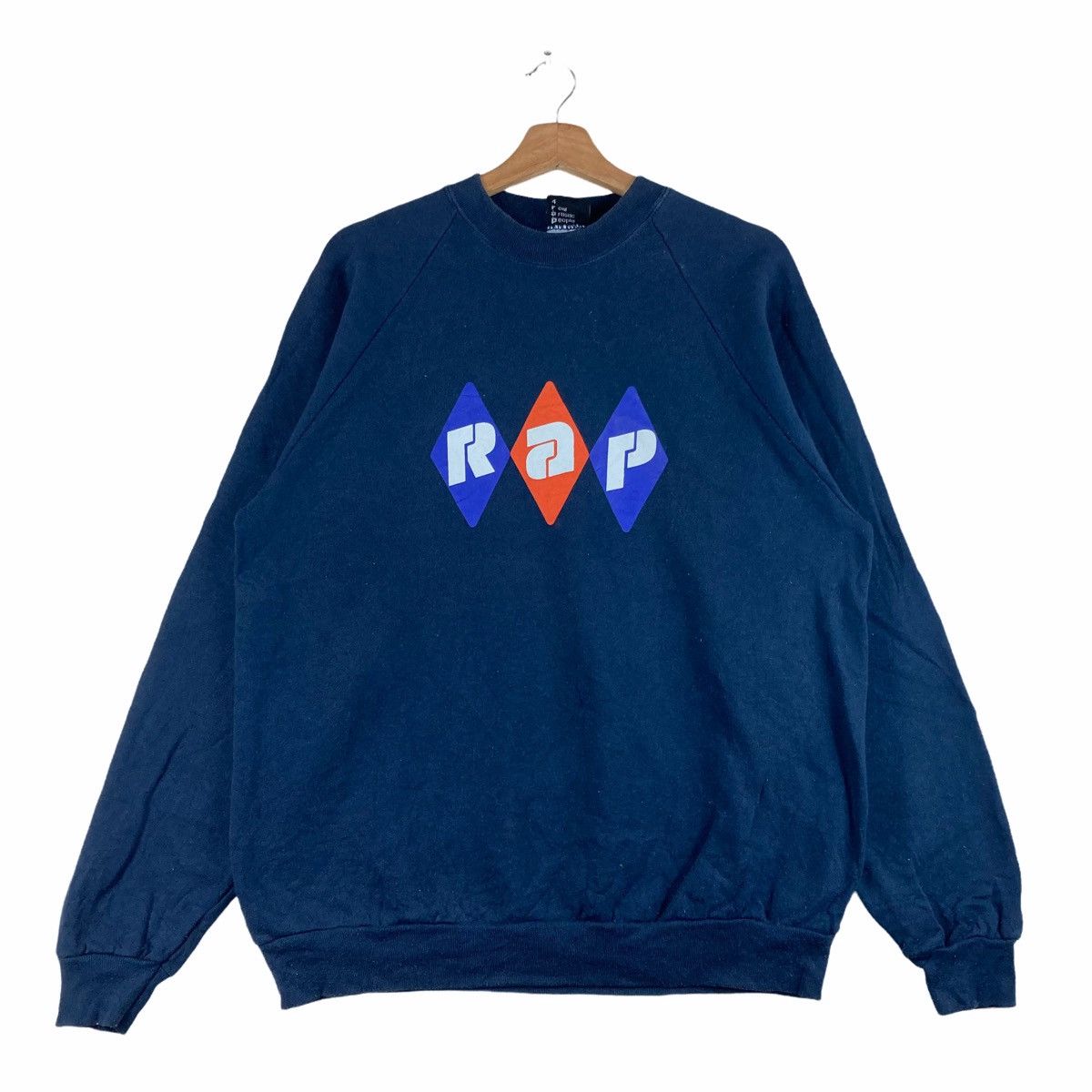 Vintage Vintage SWEATSHIRT R.A.P LONDON pullover jumper Size US L / EU 52-54 / 3 - 1 Thumbnail