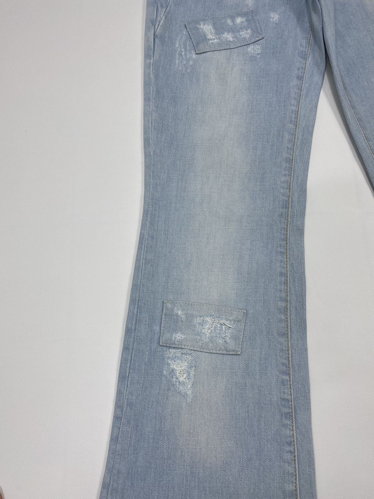 John Galliano 🔥LASTDROP🔥 Y2K Patchwork Flared Butterfly Low Rise Pants Size 26" / US 2 / IT 38 - 5 Thumbnail