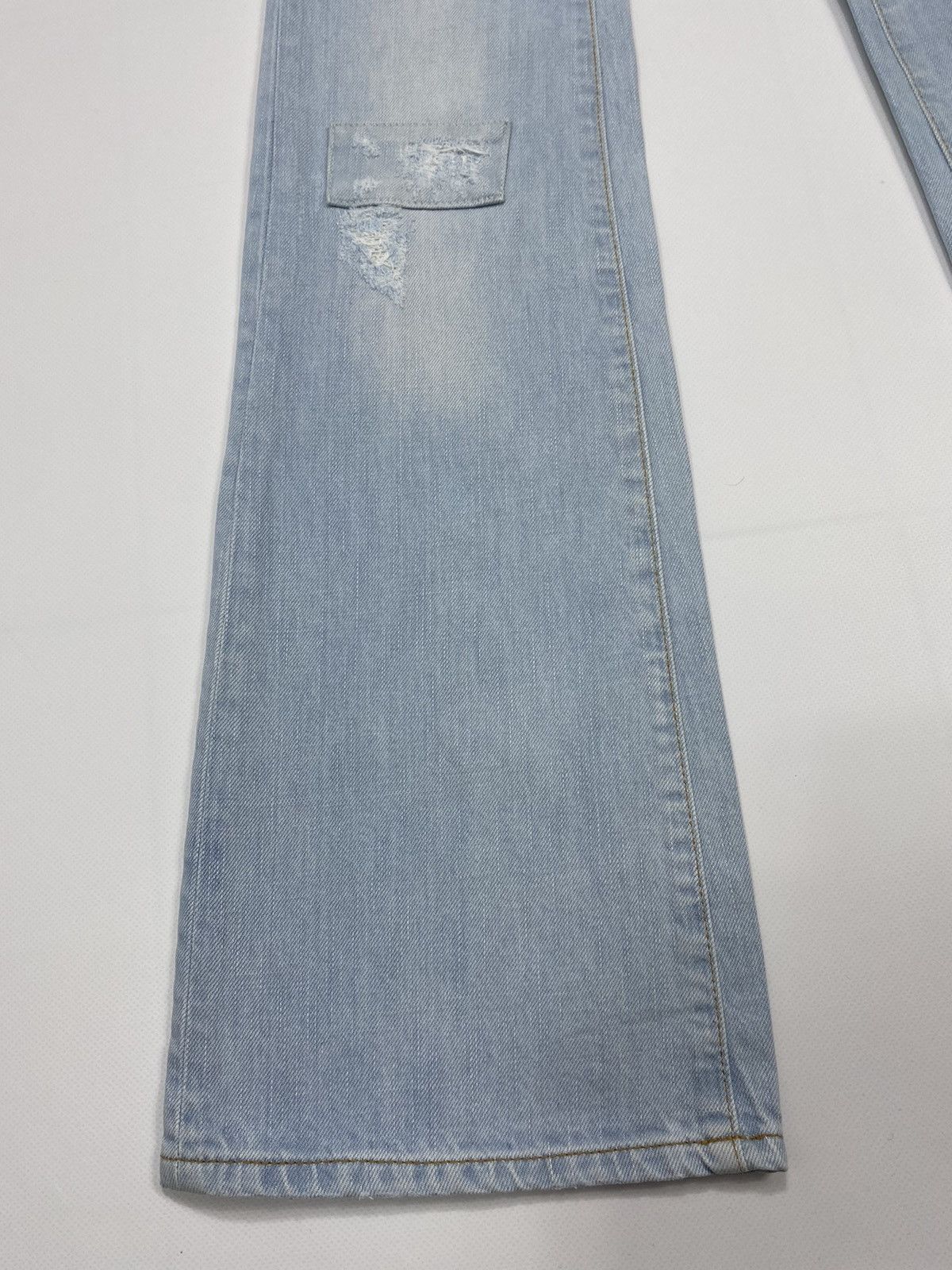 John Galliano 🔥LASTDROP🔥 Y2K Patchwork Flared Butterfly Low Rise Pants Size 26" / US 2 / IT 38 - 4 Thumbnail
