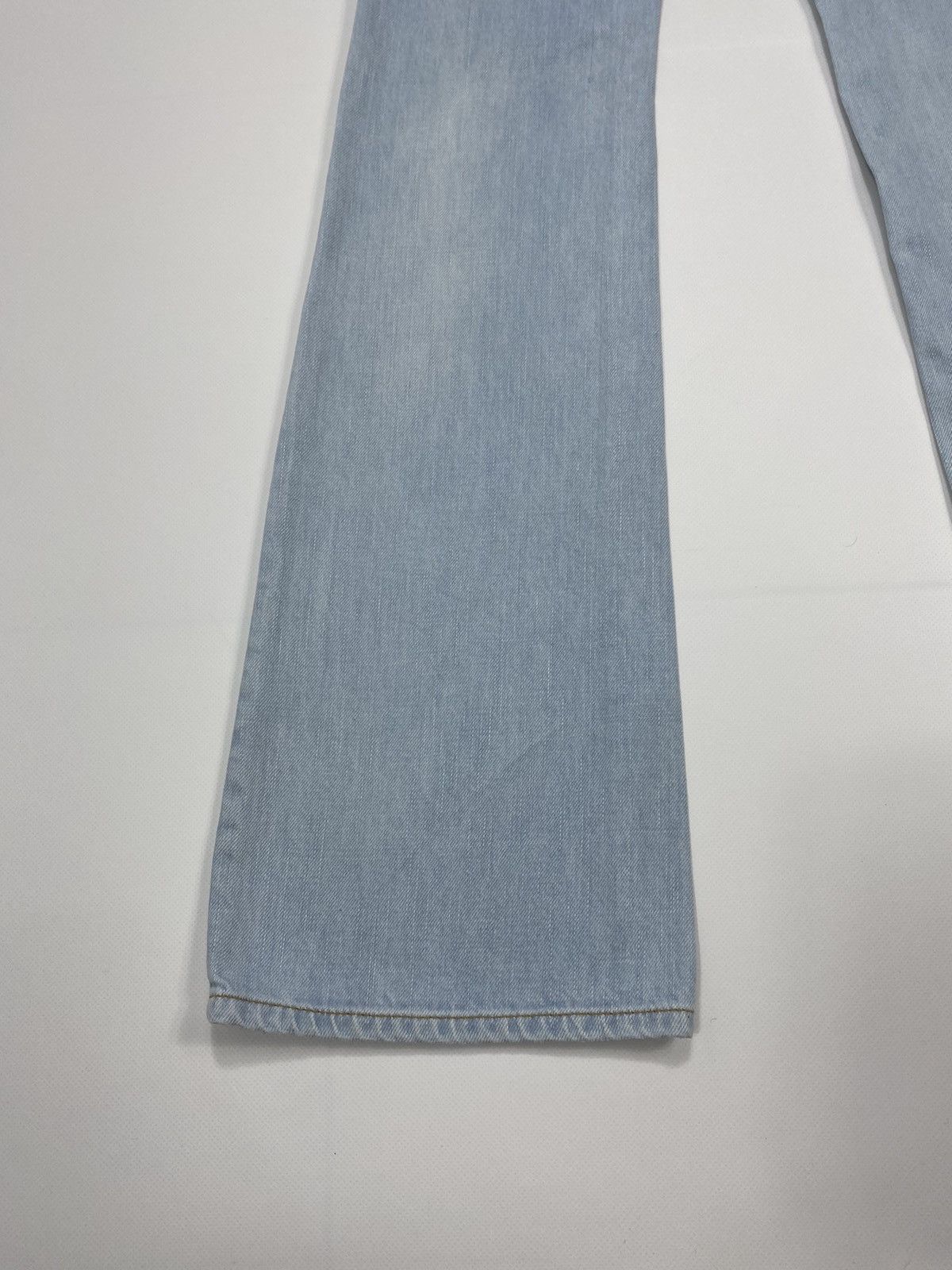 John Galliano 🔥LASTDROP🔥 Y2K Patchwork Flared Butterfly Low Rise Pants Size 26" / US 2 / IT 38 - 19 Thumbnail