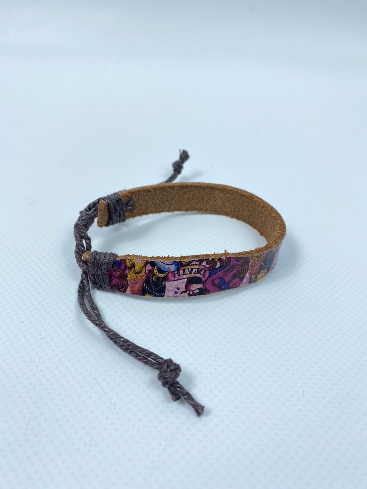 Ed Hardy 🔥LASTDROP🔥#1 1of1 Handmade Learher Multicolored Bracelet Size ONE SIZE - 2 Thumbnail