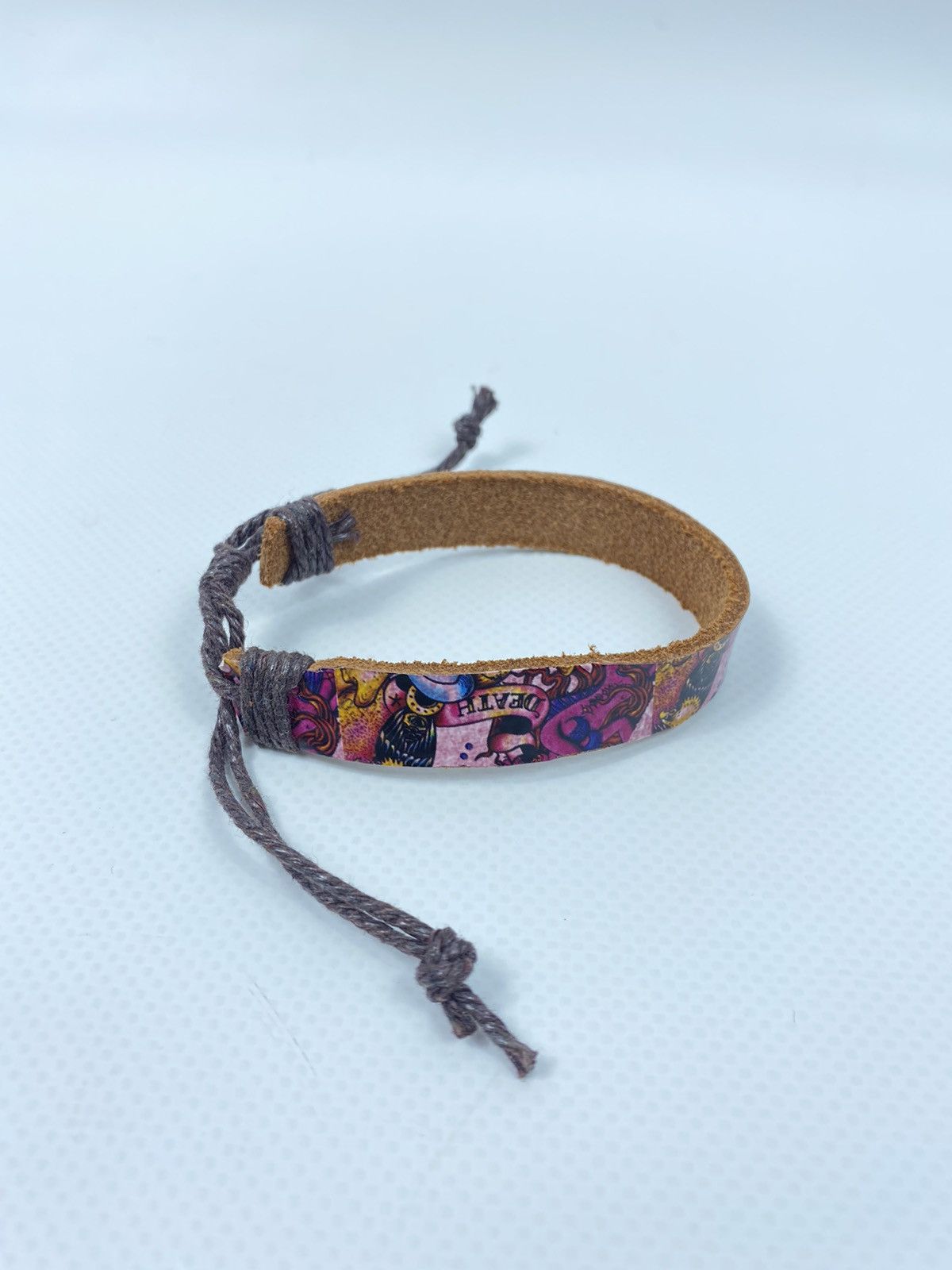 Ed Hardy 🔥LASTDROP🔥#1 1of1 Handmade Learher Multicolored Bracelet Size ONE SIZE - 3 Thumbnail