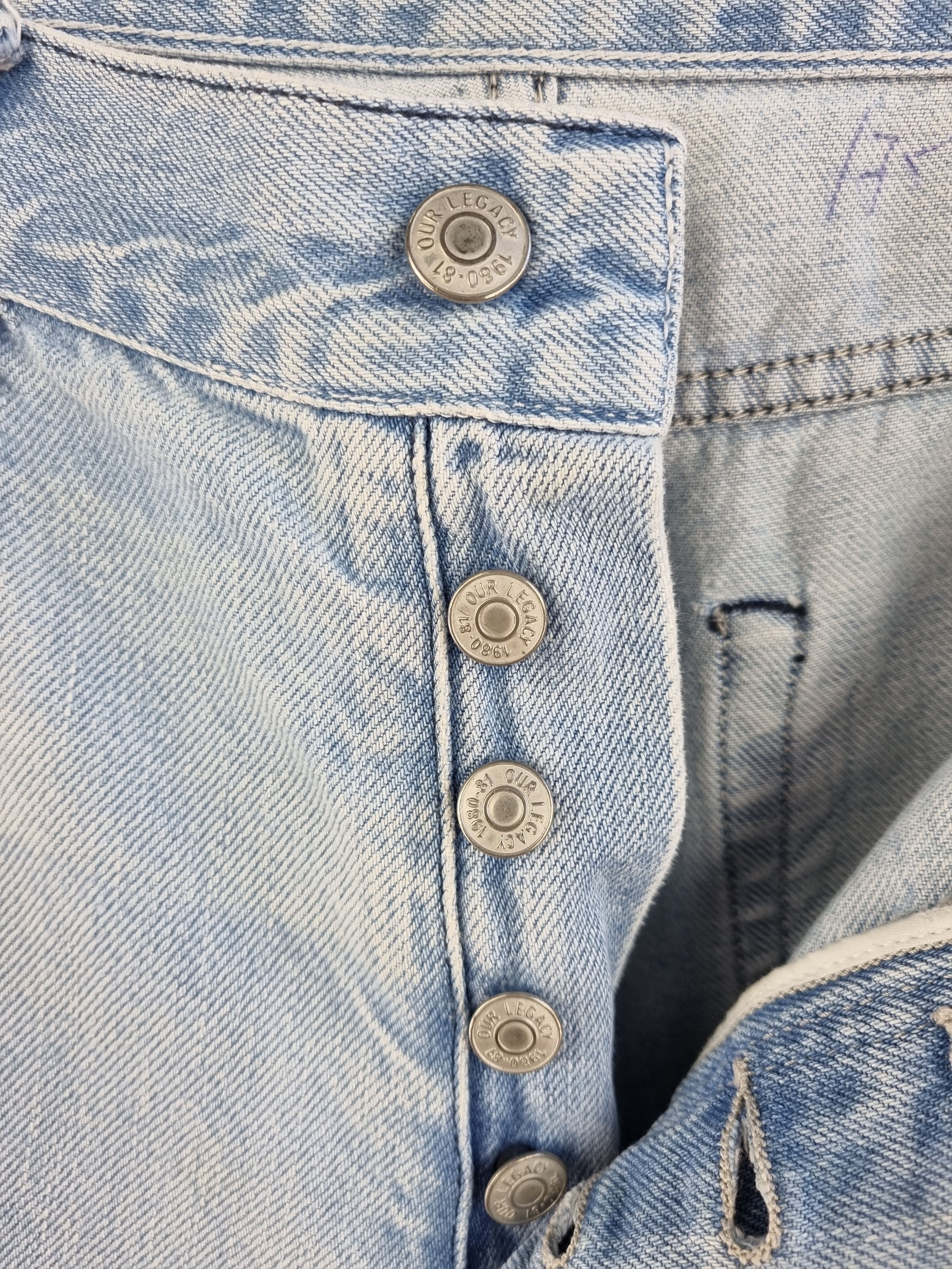 Our Legacy Our Legacy 1980-81 Light Blue Denim Jean Size US 34 / EU 50 - 8 Thumbnail