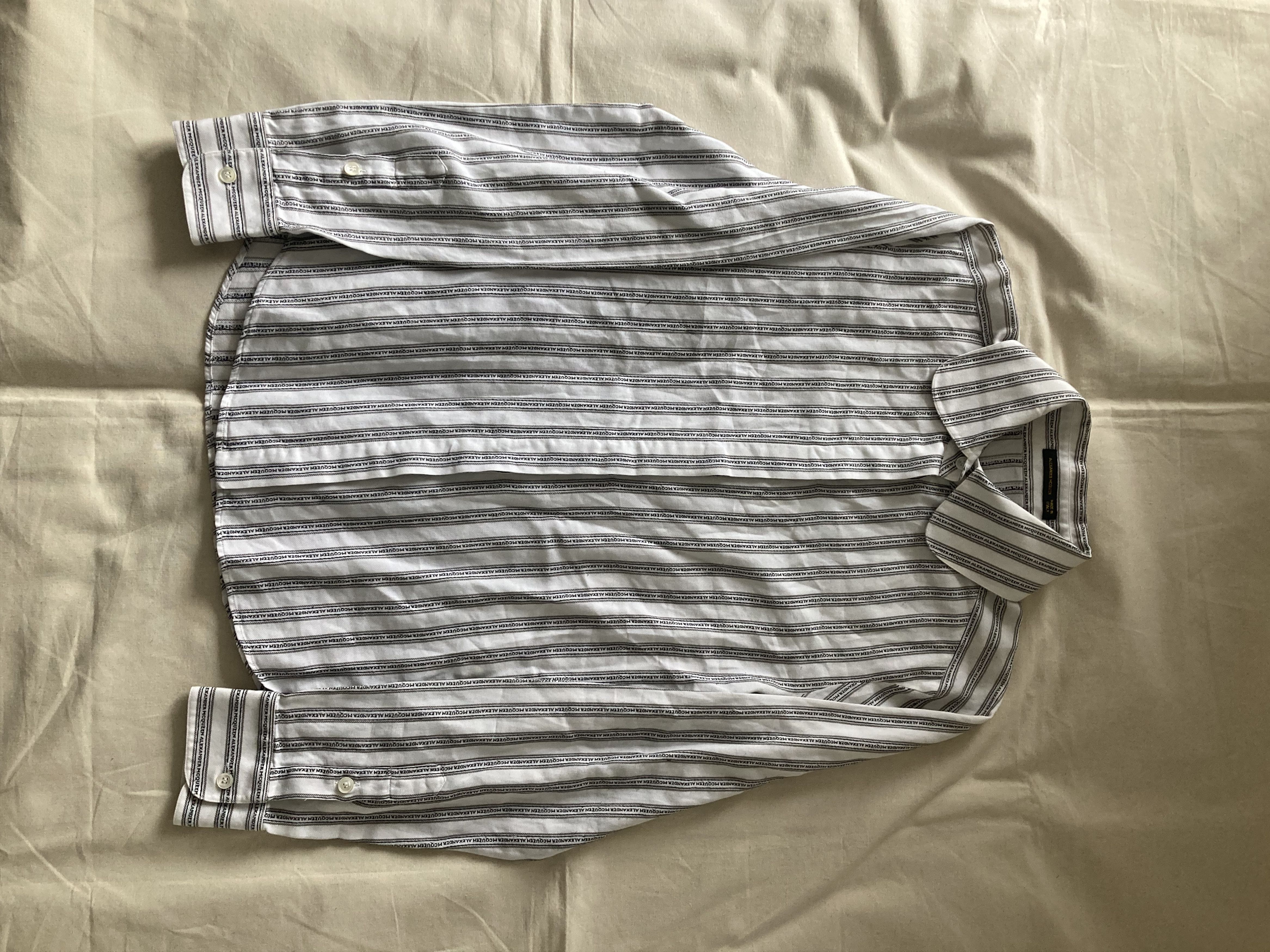 Alexander McQueen McQueen Archive 90's Striped Blouse | Grailed