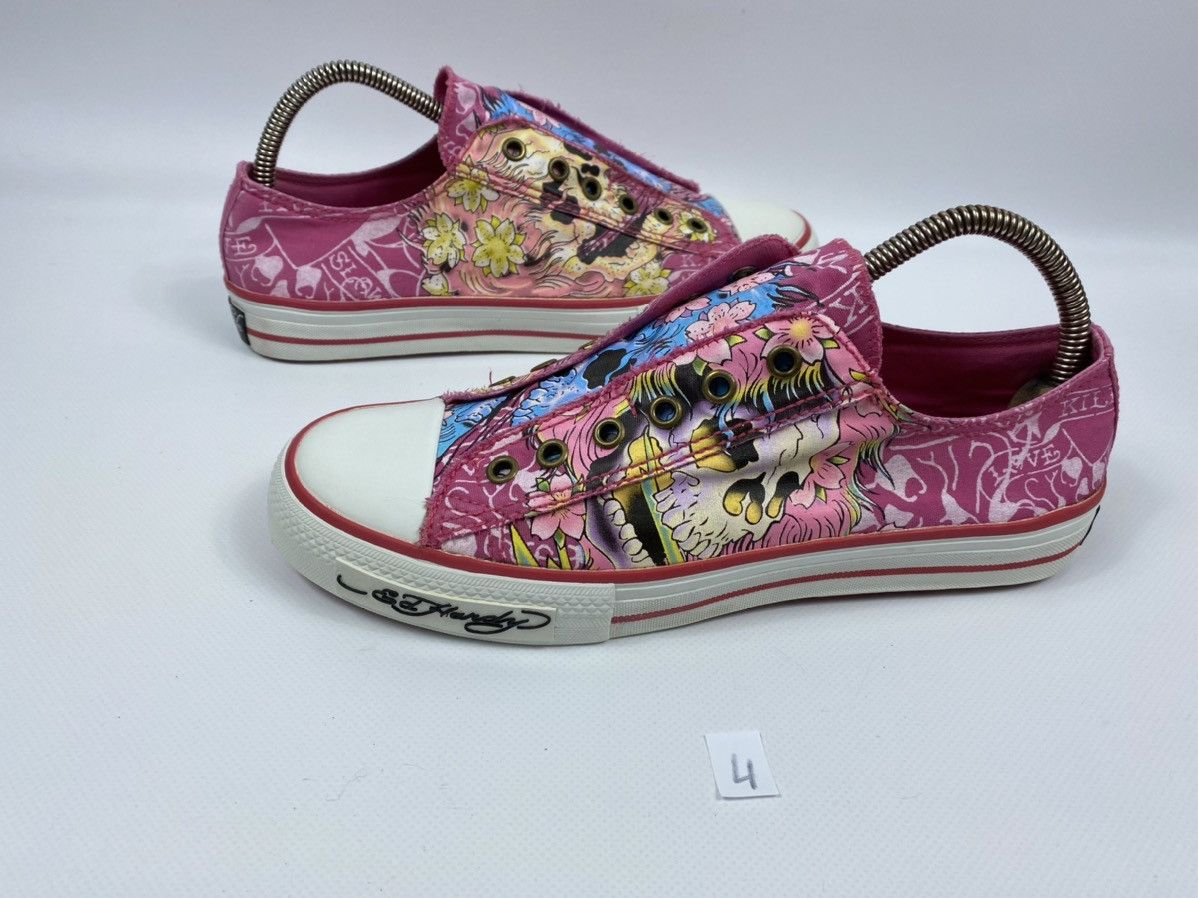 Ed Hardy 🔥LASTDROP🔥#4 Size 40 Skull Flowers Low Slip-ons Sneakers Size US 10 / IT 40 - 2 Thumbnail
