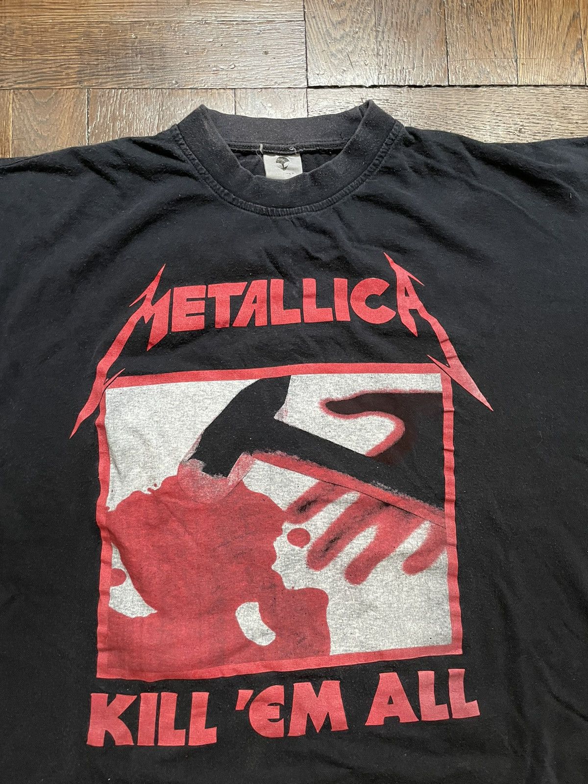 Band Tees × Metallica × Vintage LAST DROP Vtg Metallica Kill Em All - Hetfield Boot T Shirt Size US M / EU 48-50 / 2 - 3 Thumbnail