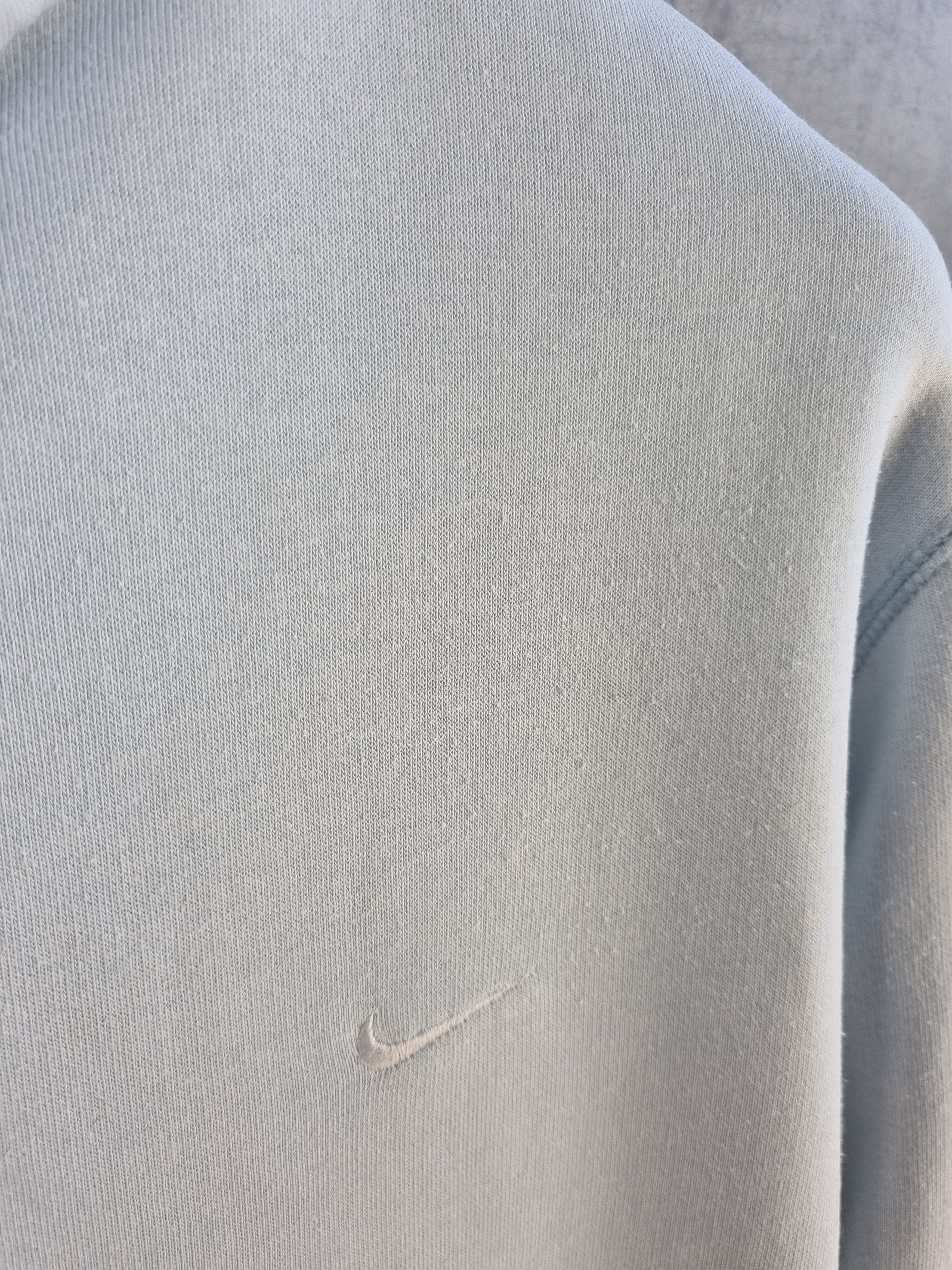 Nike × Vintage Rare NIKE Sky Blue Small Swoosh Vintage Hoodie Size US M / EU 48-50 / 2 - 17 Thumbnail