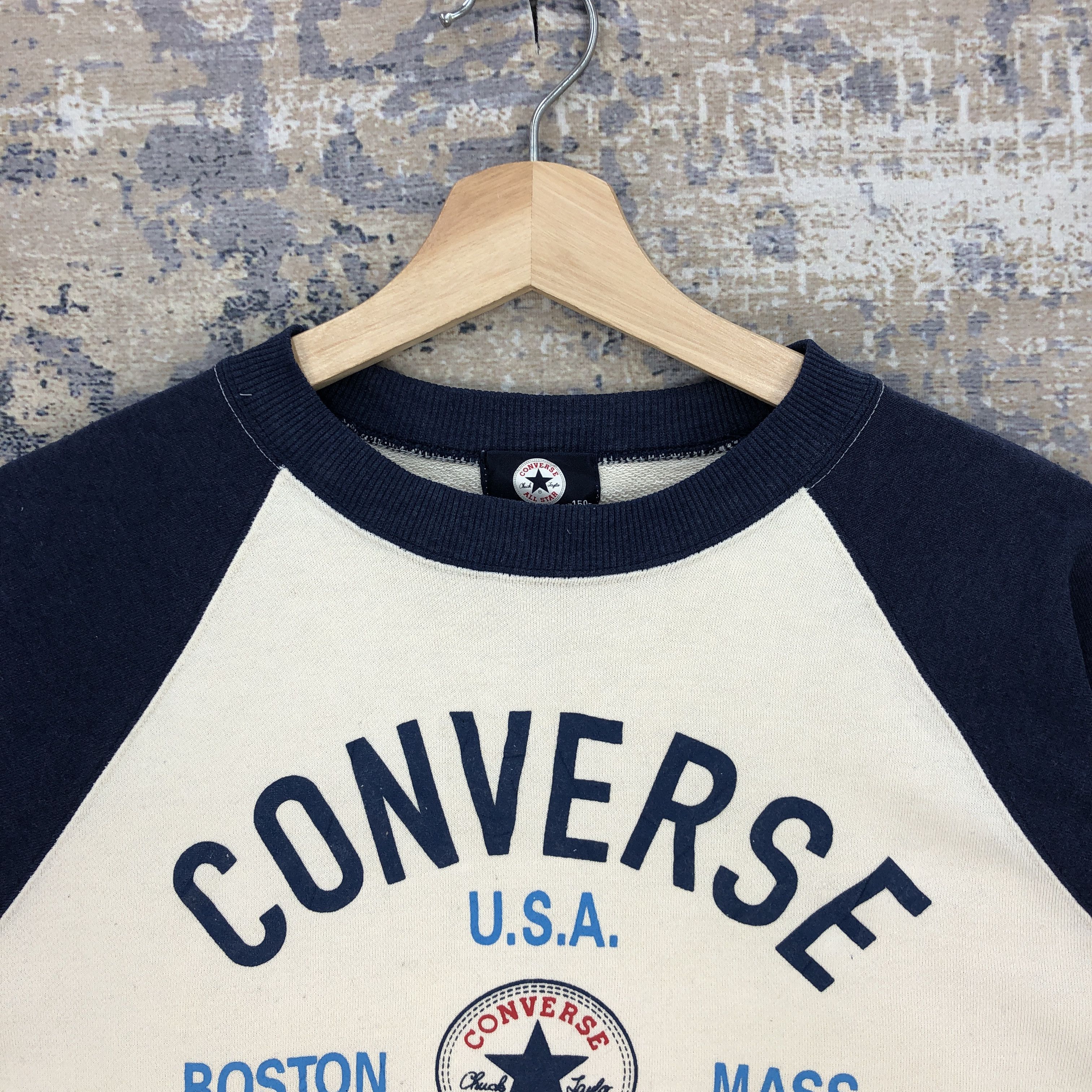 Japanese Brand × Vintage Vintage Converse Sweater Chuck Taylor Sweatshirt Jumper Size S / US 4 / IT 40 - 2 Thumbnail