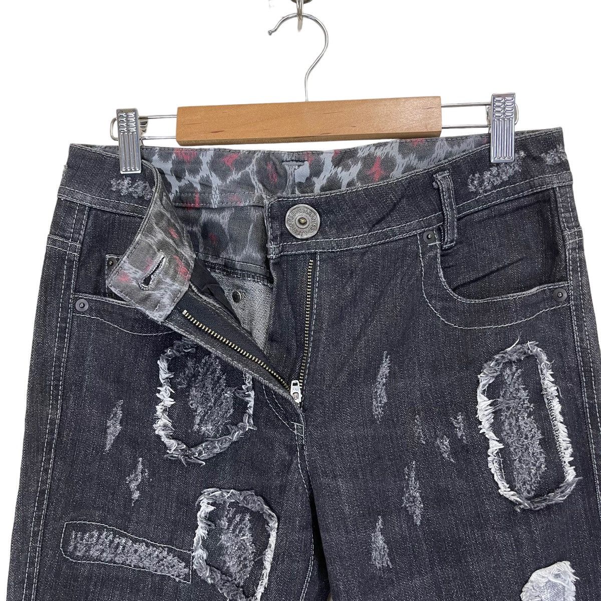 Hysteric Glamour × Tornado Mart DENIM PANTS PACHWORK Size US 30 / EU 46 - 3 Thumbnail