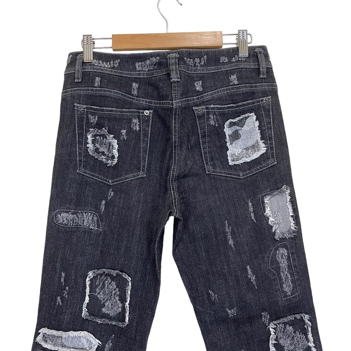 Hysteric Glamour × Tornado Mart DENIM PANTS PACHWORK Size US 30 / EU 46 - 9 Thumbnail