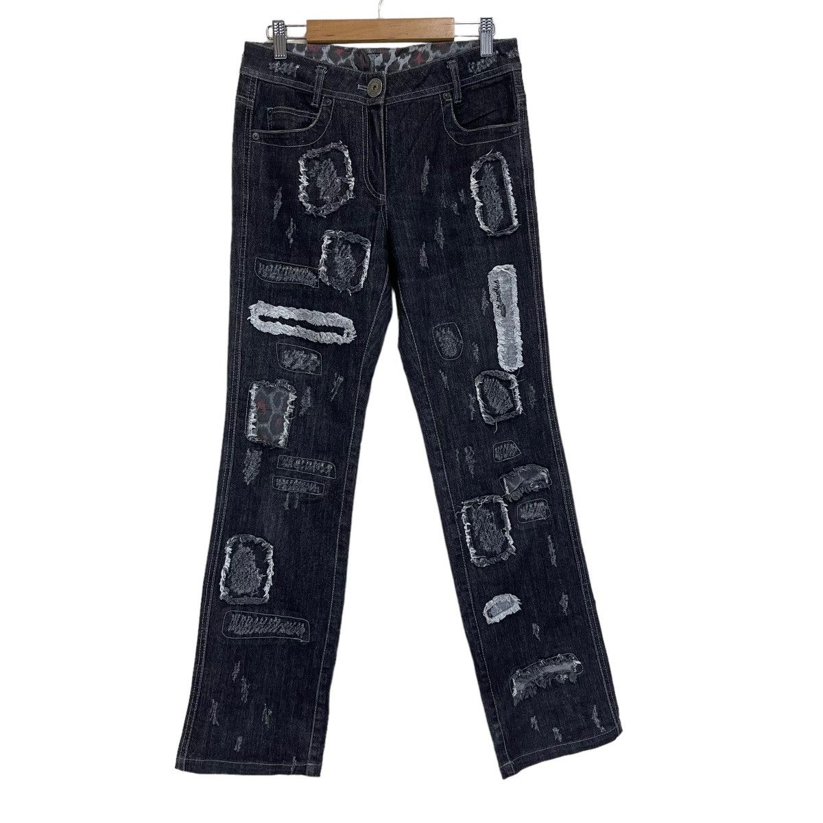 Hysteric Glamour × Tornado Mart DENIM PANTS PACHWORK Size US 30 / EU 46 - 1 Thumbnail