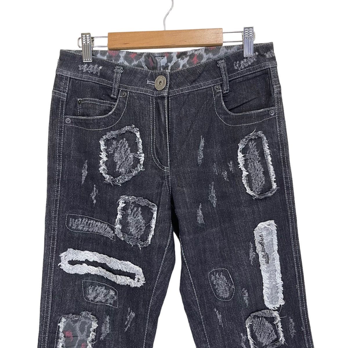 Hysteric Glamour × Tornado Mart DENIM PANTS PACHWORK Size US 30 / EU 46 - 2 Thumbnail