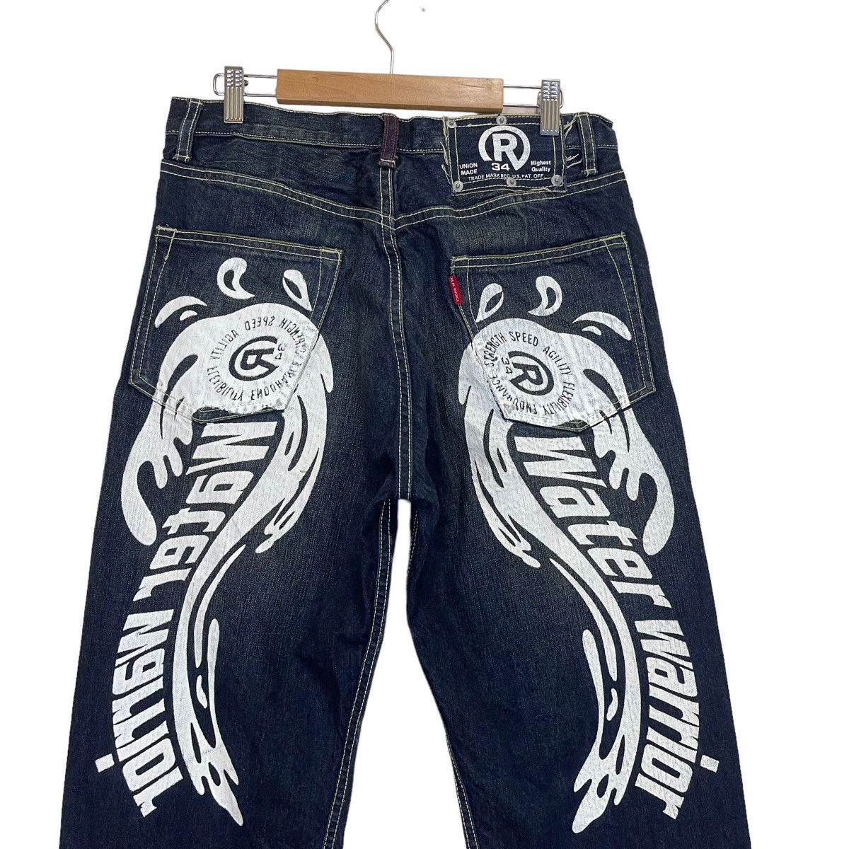Japanese Brand × Vintage RealBVoice International Printed Denim Jeans Size US 30 / EU 46 - 2 Thumbnail