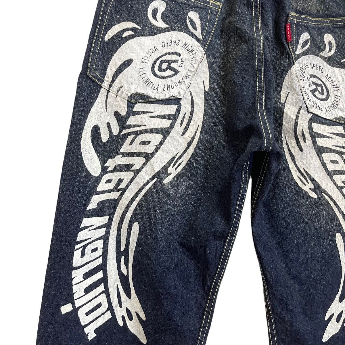 Japanese Brand × Vintage RealBVoice International Printed Denim Jeans Size US 30 / EU 46 - 4 Thumbnail