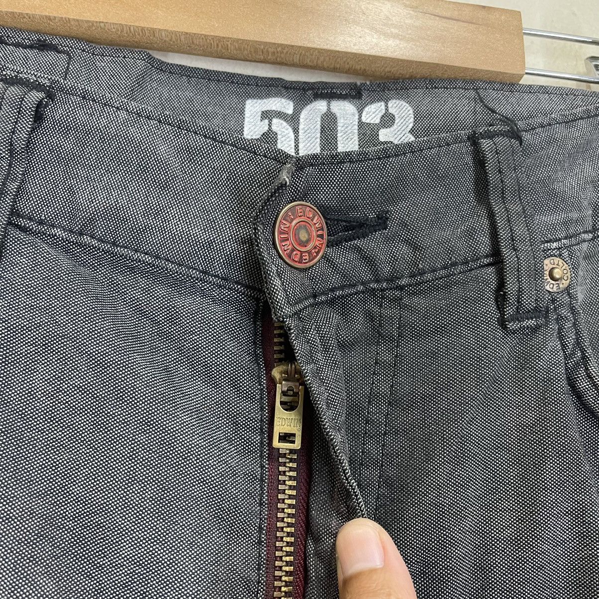 Edwin × Hysteric Glamour Vintage Edwin Blue Trip Black Zipper Pocket Jeans Size US 34 / EU 50 - 4 Thumbnail