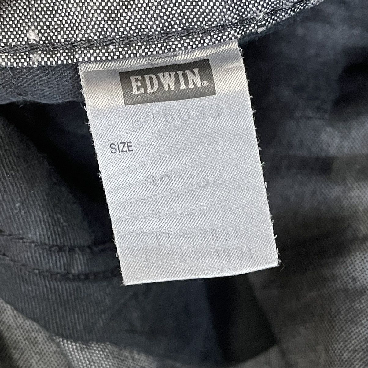Edwin × Hysteric Glamour Vintage Edwin Blue Trip Black Zipper Pocket Jeans Size US 34 / EU 50 - 15 Thumbnail