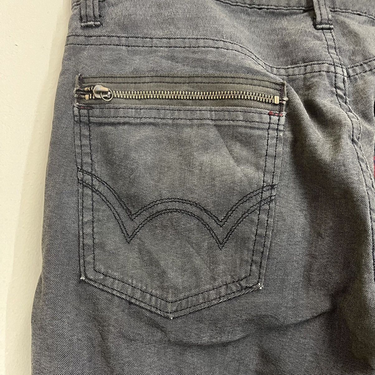 Edwin × Hysteric Glamour Vintage Edwin Blue Trip Black Zipper Pocket Jeans Size US 34 / EU 50 - 13 Thumbnail